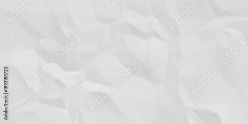 White crumpled paper texture. white crumpled paper texture sheet background. Wrinkled paper texture.
