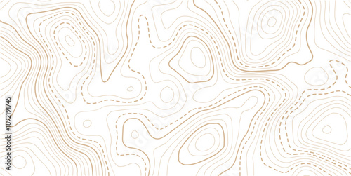 abstract golden topography background. gold topo. seamless background.Design illustration for wall art, fabric, packaging, web, banner, wallpaper.