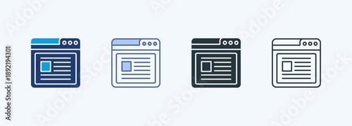 Online Blogging Multiple Style Icon Collection