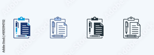 Stationary Multiple Style Icon Collection
