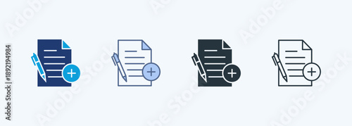 New File Multiple Style Icon Collection
