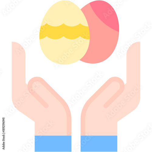 Orthodox Easter Egg and Cultural Celebration Vector Icon