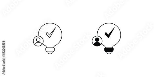 Innovation  set icon with white background vector stock illustration