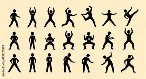 Various people performing dynamic yoga poses in a studio setting tyuigf 19