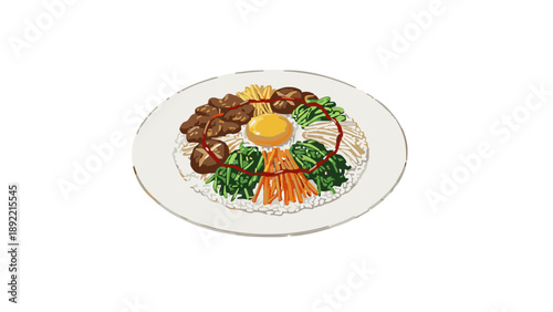 Korean Bibimbap Bowl