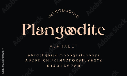 Elegant ligature alphabet letters font logo. Typography luxury classic lettering serif fonts decorative wedding vintage retro logos, design for fashion,beauty shop and brand . vector illustration