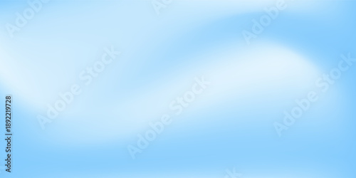 Sky Blue Gradient Vector Background. Abstract Light Blue Gradation Background. Soft Gradient Texture Banner Template. Modern Luxury Backdrop. Curve Layout Concept.