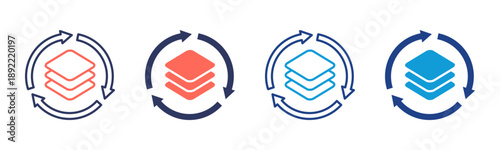 Revamp Consistent and versatile vector icons illustrating essential concepts in various styles