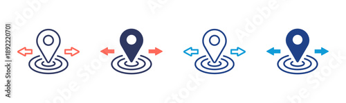 Repositioning Consistent and versatile vector icons illustrating essential concepts in various styles