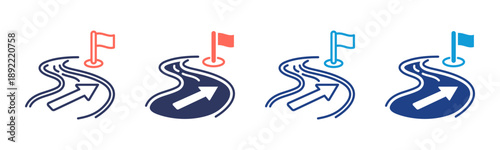 Transformation Strategy Consistent and versatile vector icons illustrating essential concepts in various styles