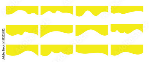 Modern separator header shape divider for website and app. Curve line abstract divider isolated on a white background.