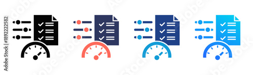 Optimization Consistent and versatile vector icons illustrating essential concepts in various styles