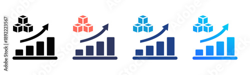Growth Transformation Consistent and versatile vector icons illustrating essential concepts in various styles