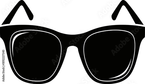 A pair of black cat eye sunglasses