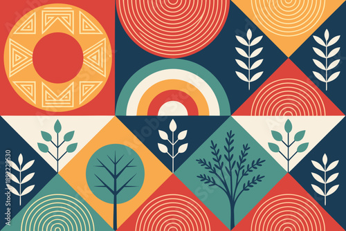 Beautiful With Minimal Shapes And High-Quality Stock Image