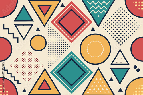 Depicting Retro Geometric With Bold Contra Dynamic Professional Photo