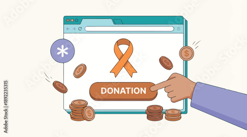 Online Donation for Charity and Social Cause via Web Browser