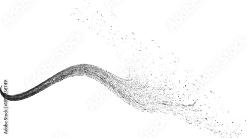 Distorted geometric shape . Minimal art design . Noise destroyed  logo . Trendy grainy shapes . Graph print texture .Spray effect .Grunge texture . Distressed element .vector 