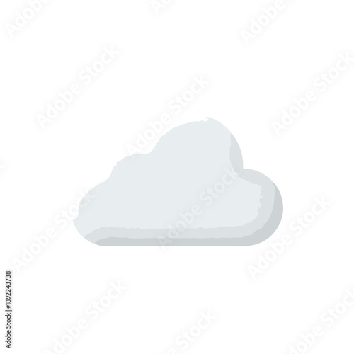 Cloud icon on white background