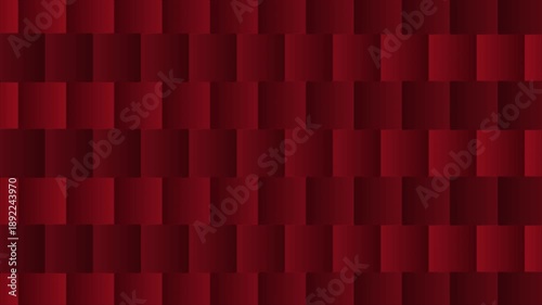 Red square fractal noise looping animation with dynamic mirrored grid motion