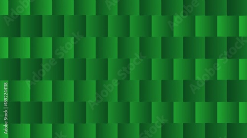 Green square fractal noise animation with looping horizontal mirror movement