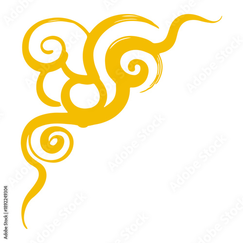 Swirl Cloud Corner Ornament