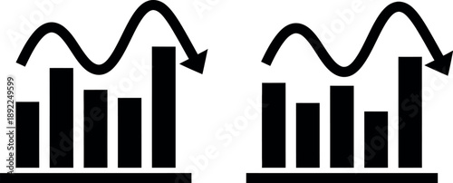 Graphical representation of data trends and statistics