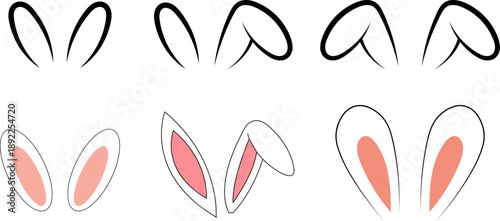 Easter Bunny Ears Vector Art Spring Holiday Design