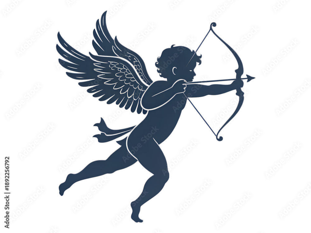 Fototapeta premium cupid with bow and arrow