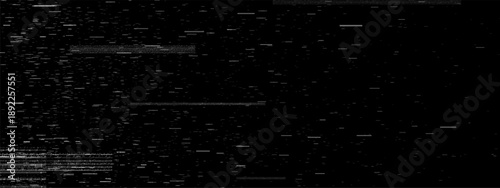 Cctv glitch texture. Pixel tv static noise effect for overlay. Y2k vintage camera scratch with grain. White retro television error graphic. Broken signal technology. Scanline interference design.