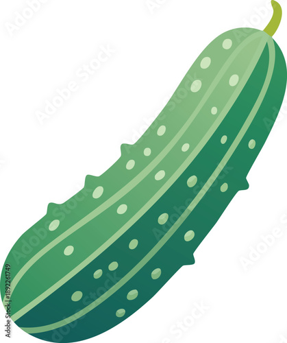Minimal cucumber icon, clean food icon