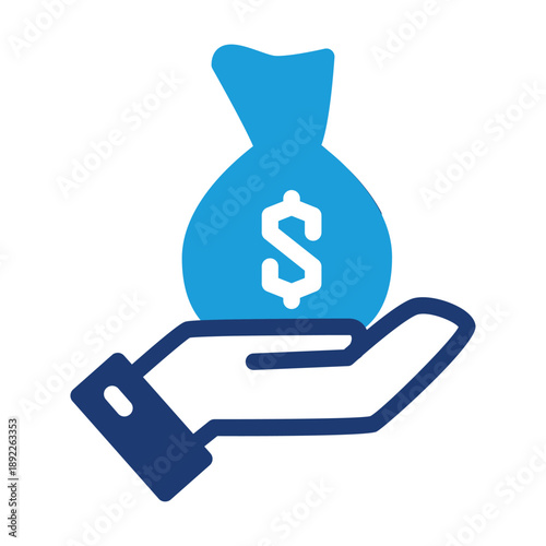 Financial Aid colored icon vector design good for web or mobile app