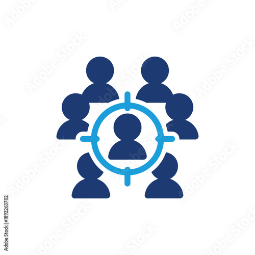 target market colored icon vector design good for web or mobile app