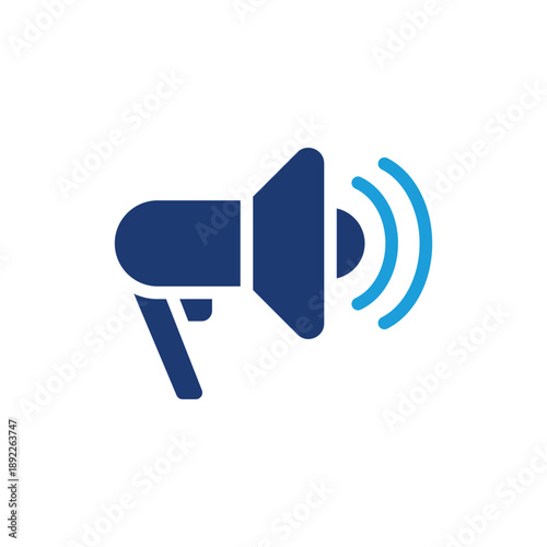 megaphone colored icon vector design good for web or mobile app