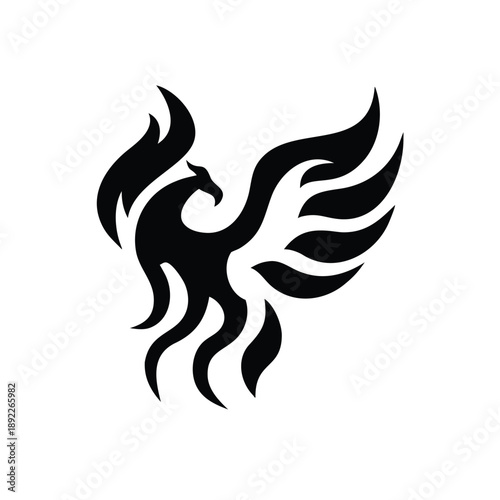 Mysterious raven perched on skull silhouette