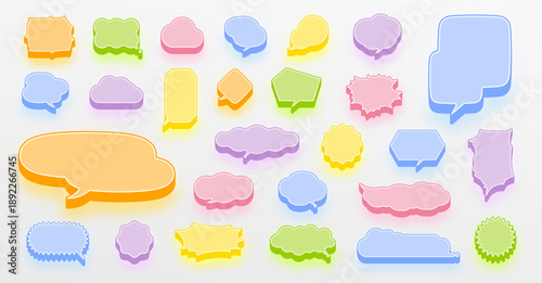 speech bubble carnival_various shapes