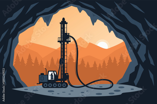 Underground Drilling Rig Cave Chamber