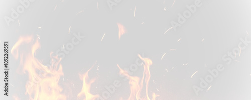 Orange-red flame streaks blaze forward with sparks and glowing highlights. Their neon-like glow creates a vivid fiery motion. Perfect for high-speed visuals. PNG