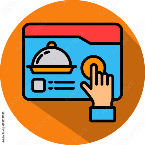 Digital Menu isometric icon