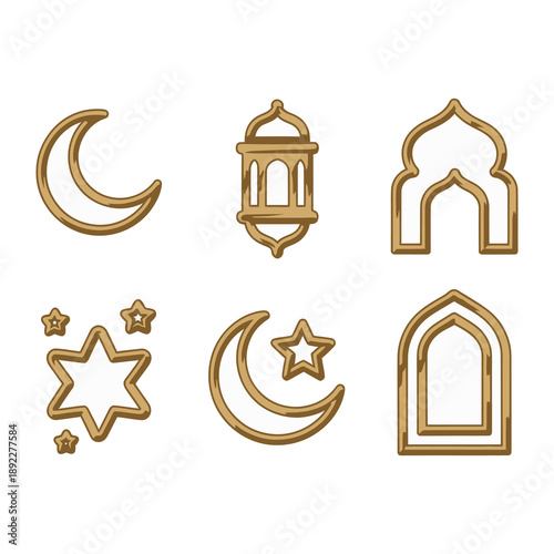 Golden Symbols of Spirituality: Intricate golden symbols of faith and reflection are arranged, inviting contemplation and inspiring serenity.