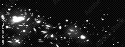 Magic white firefly effect. Forest glitter light backdrop. Sky glow overlay. Fairy tale stardust twinkle explosion. Magical garden dust spell swirl background. Luxury bright flare spray trail vector.