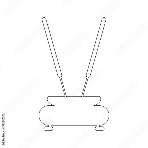 an icon representing incense or an incense burner