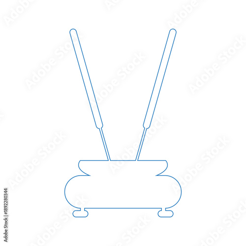an icon representing incense or an incense burner