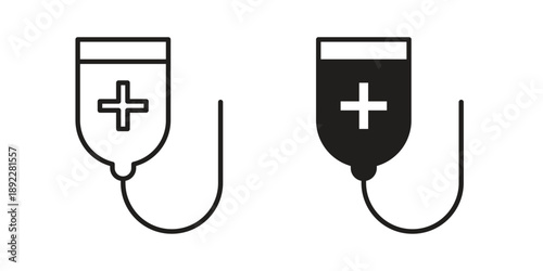 Chemotherapy icon symbol design template. Vector 10 eps.