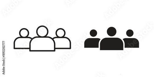 Community icon symbol design template. Vector 10 eps.