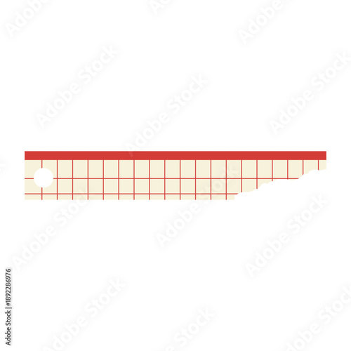Torn Graph Paper Strip