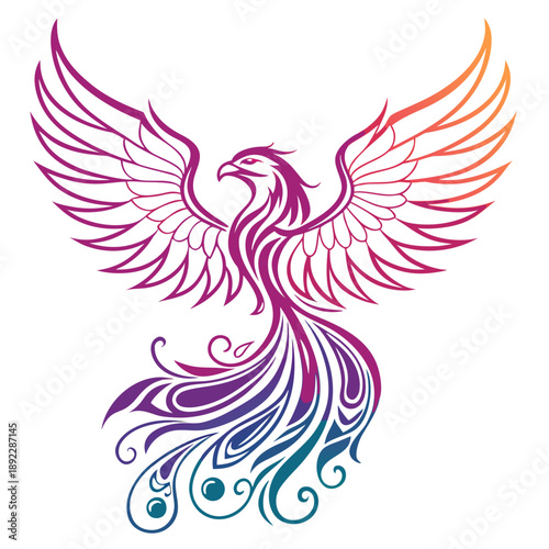 vector illustration of an eagle