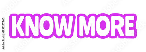 Know more bold purple outline cta sticker. Learn details. Detailed information access. Explore topic. Article read. Playful bubble text. Digital word. Magenta phrase. Web design. Ranchers font used
