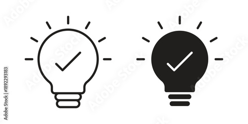 idea icon symbol design template. Vector 10 eps.