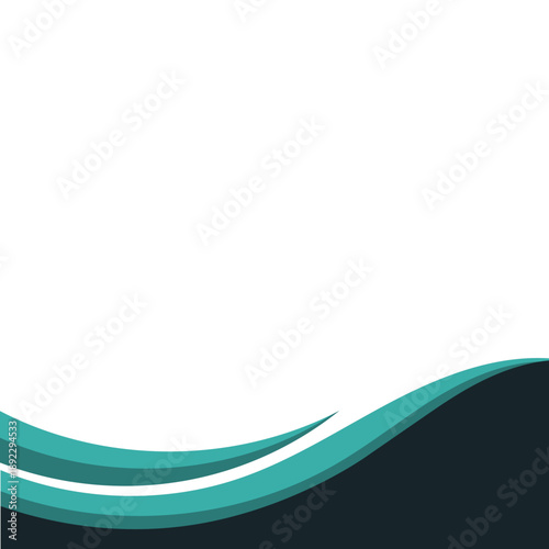 Modern Wave Footer